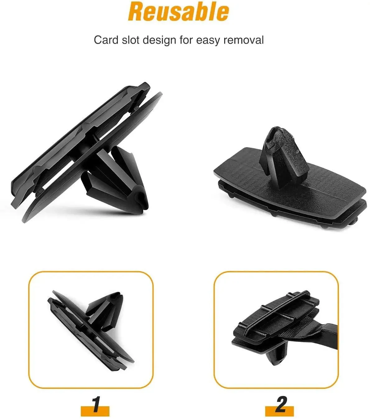 25 Pcs Head 37.6mm Hole 12.6mm Car Push Retainer Clips Kits For Jeep Chrysler Auveco