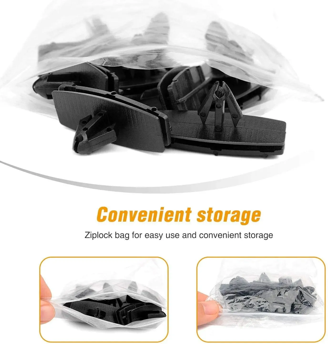 25 Pcs Head 37.6mm Hole 12.6mm Car Push Retainer Clips Kits For Jeep Chrysler Auveco