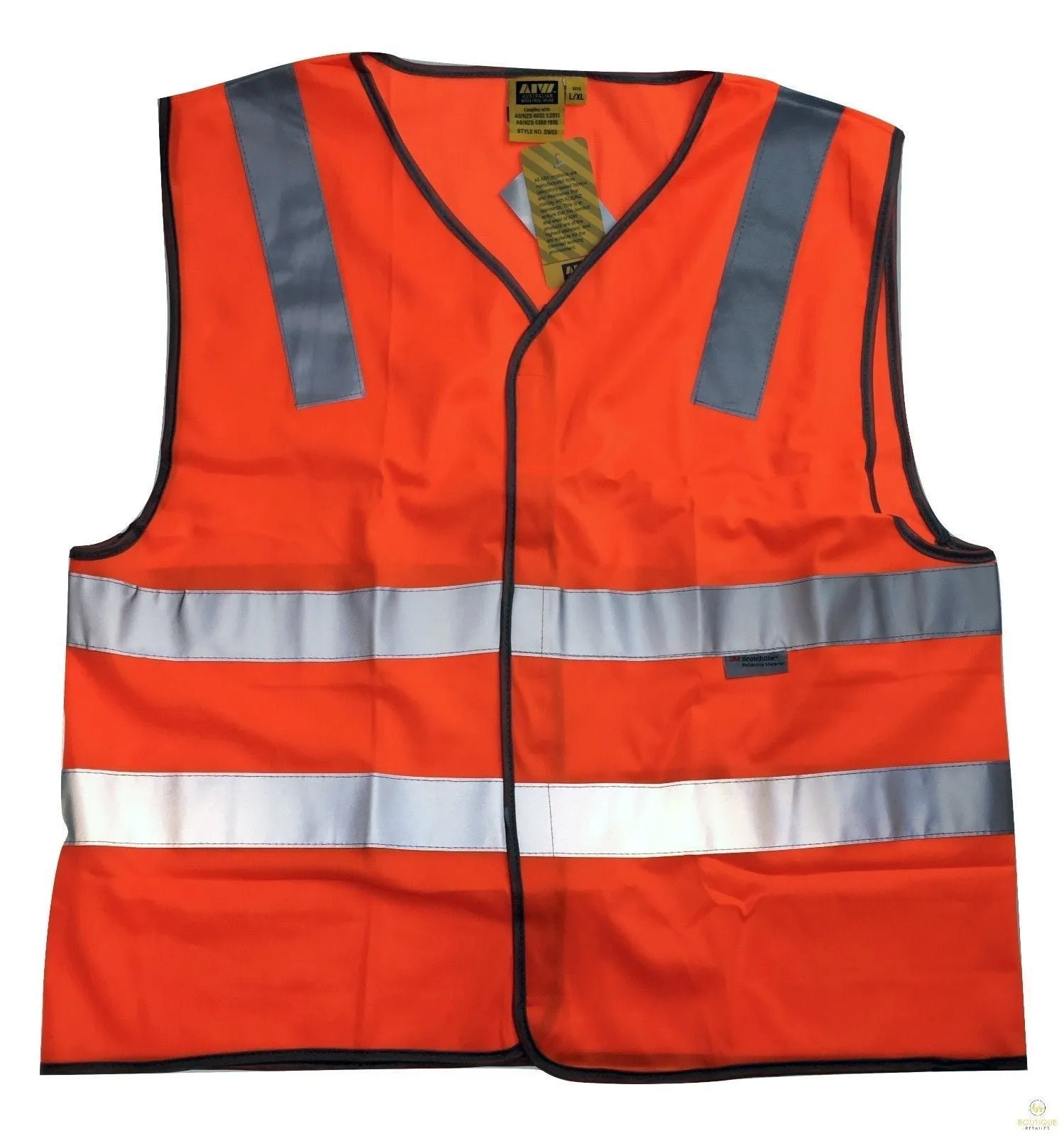 3M Reflective Tape Hi Vis Safety VEST Workwear Night & Day Use Safety Visibility