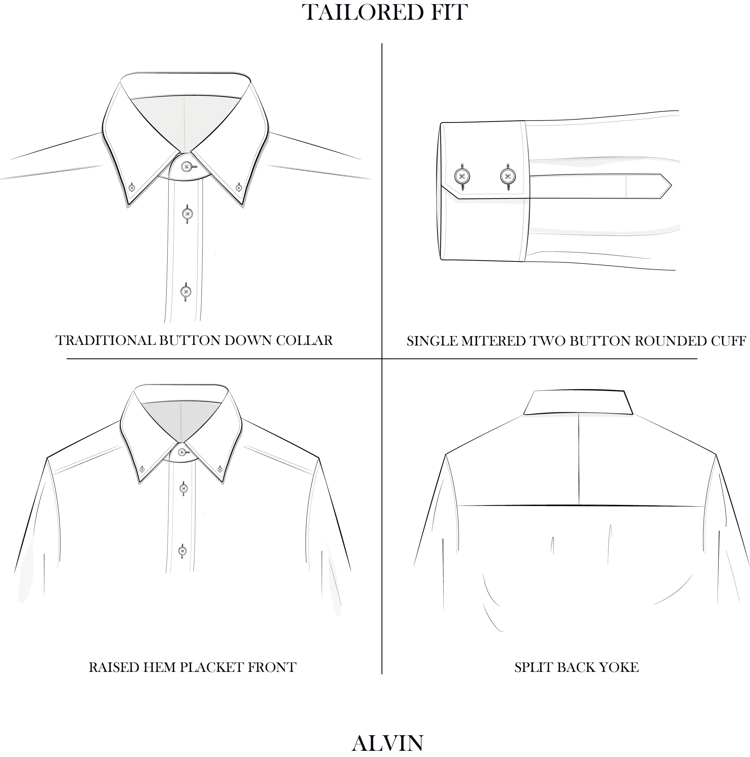 Alvin Pale Blue Cotton and Linen Oxford Shirt
