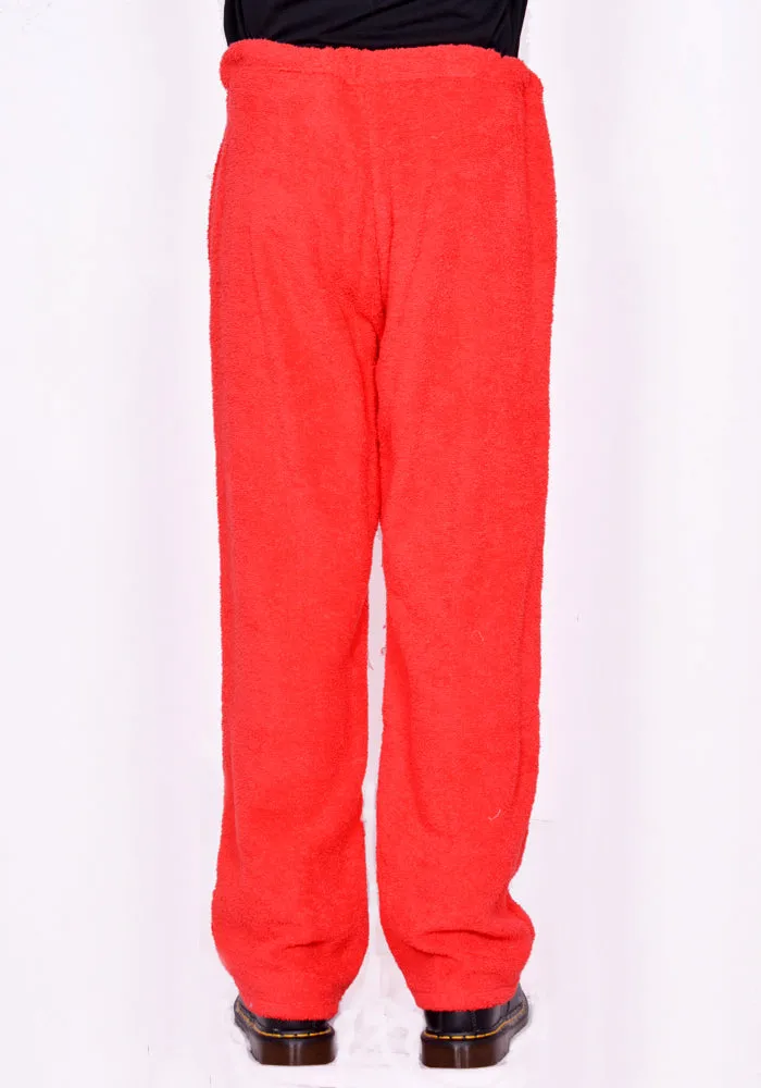BLESS N°75 3112 C5210 BATHROBE JOGGER TERRYCLOTH RED