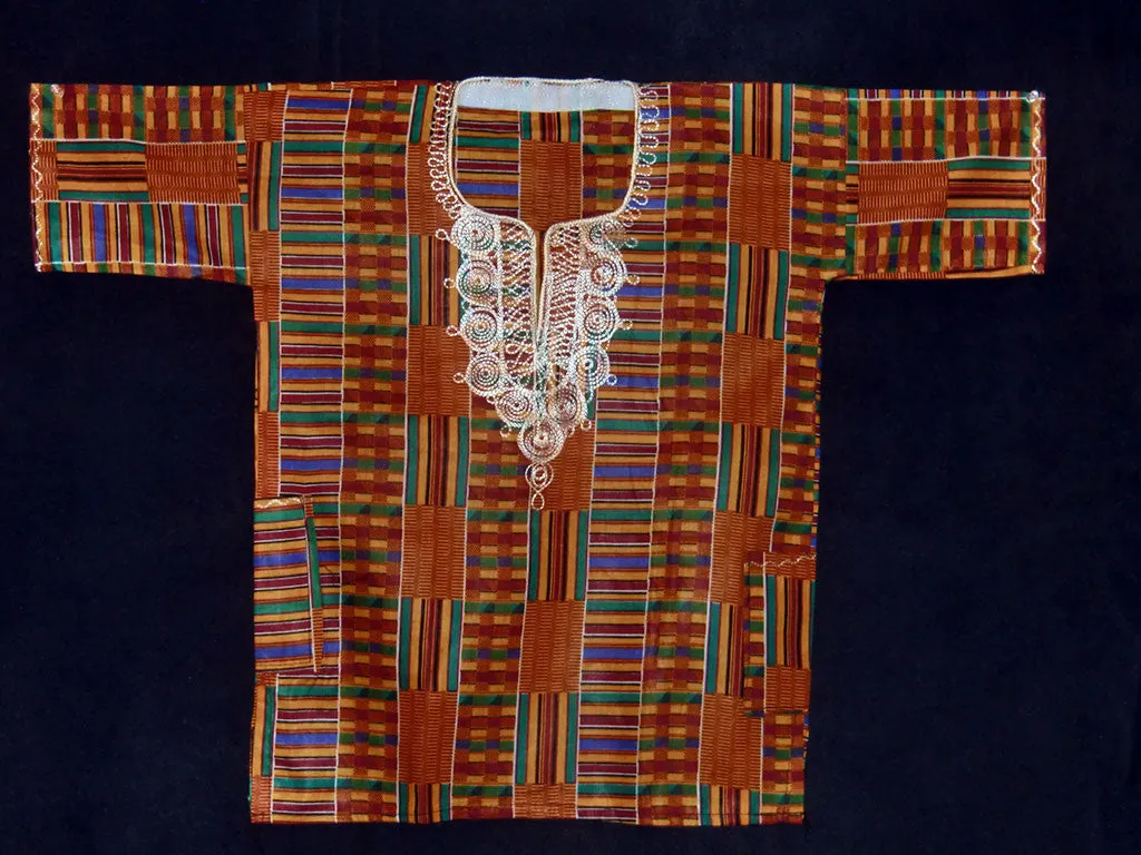 Boy's Dashiki / Gyeromi - Orange Kente