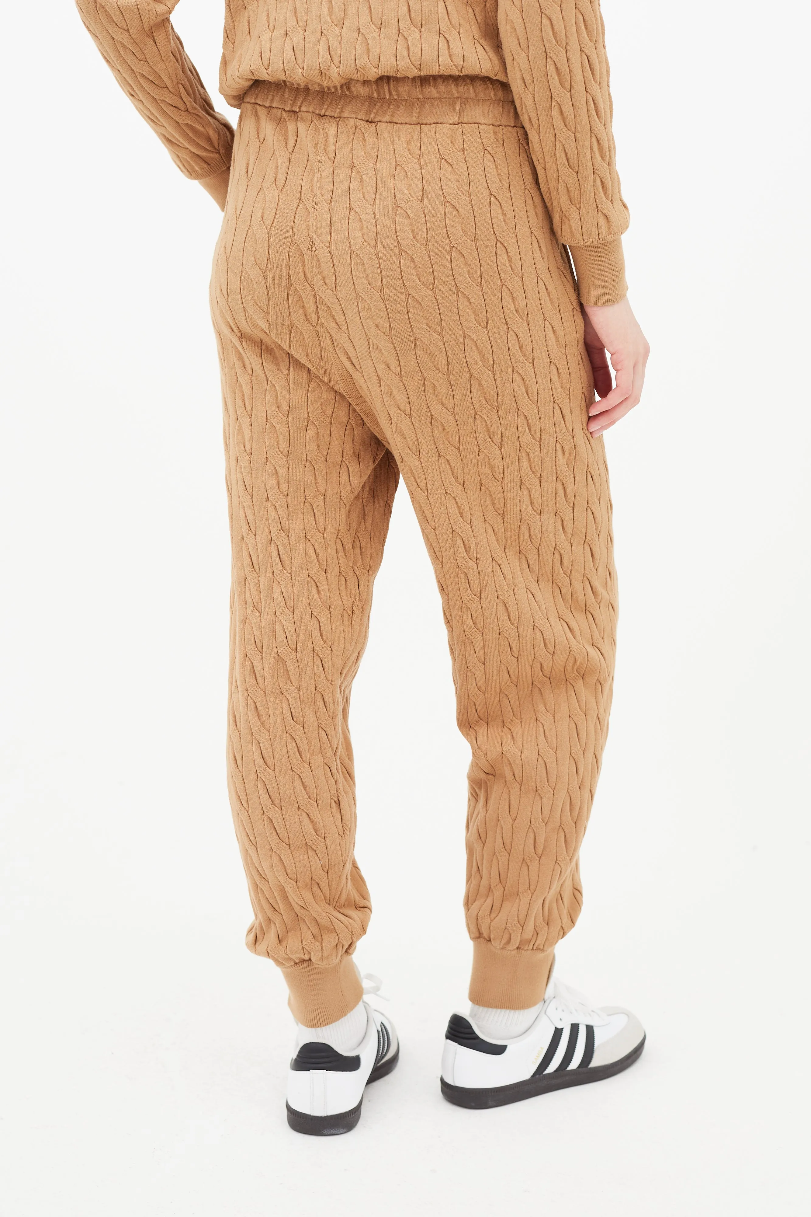 Brown Cableknit Jogger