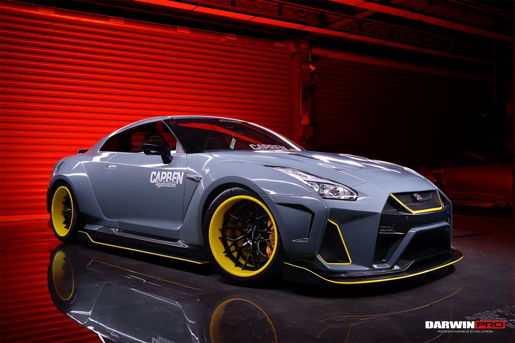 DarwinPRO 2008-2022 Nissan GTR R35 CBA & DBA & EBA BKSSII Style Partial Carbon Fiber Full Wide Body Kit