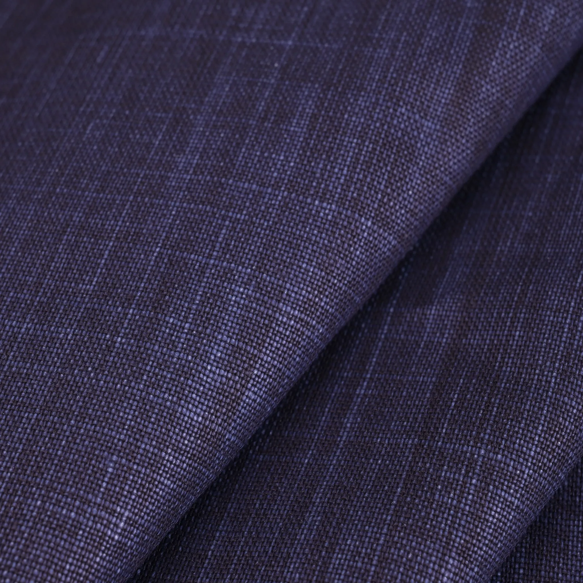 Denim Print Waxed Linen Fabric 42