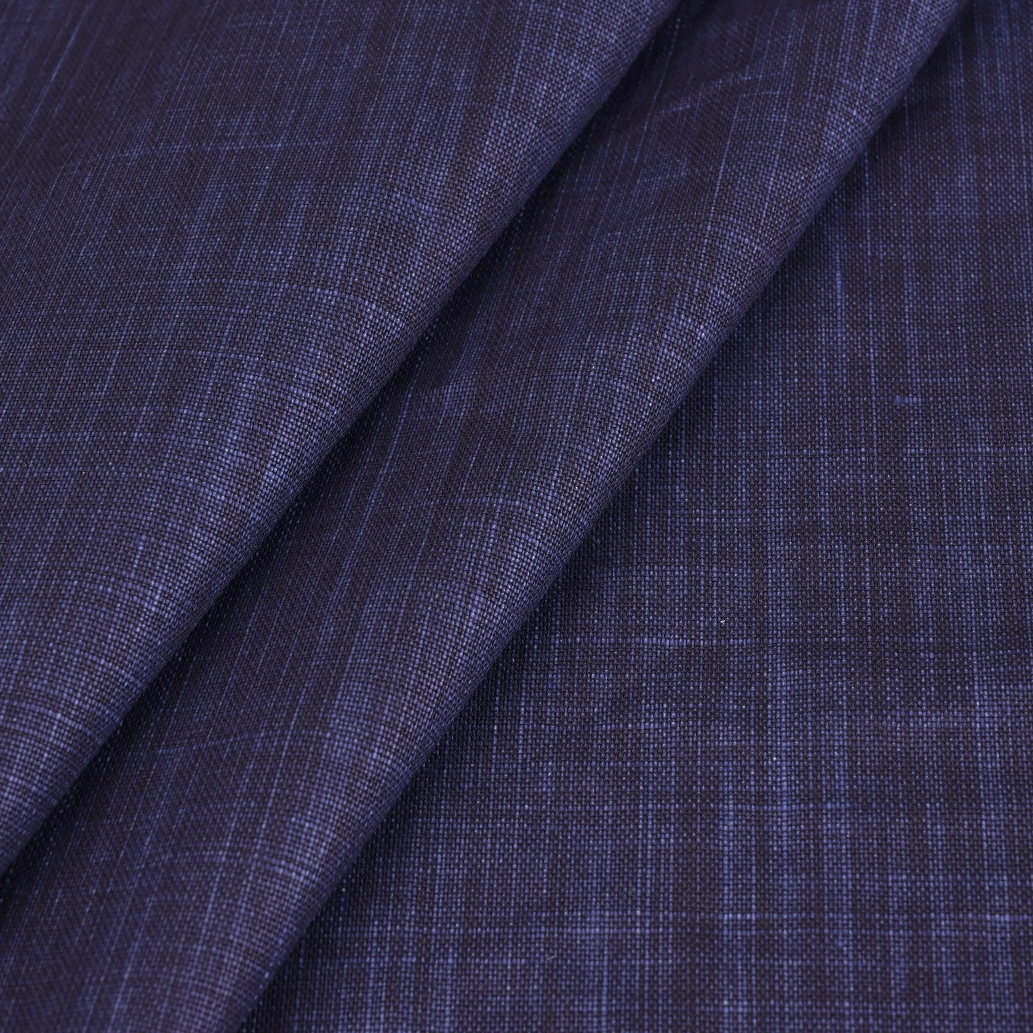 Denim Print Waxed Linen Fabric 42