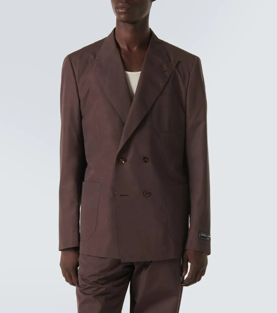 Dolce&Gabbana Cotton and silk poplin blazer