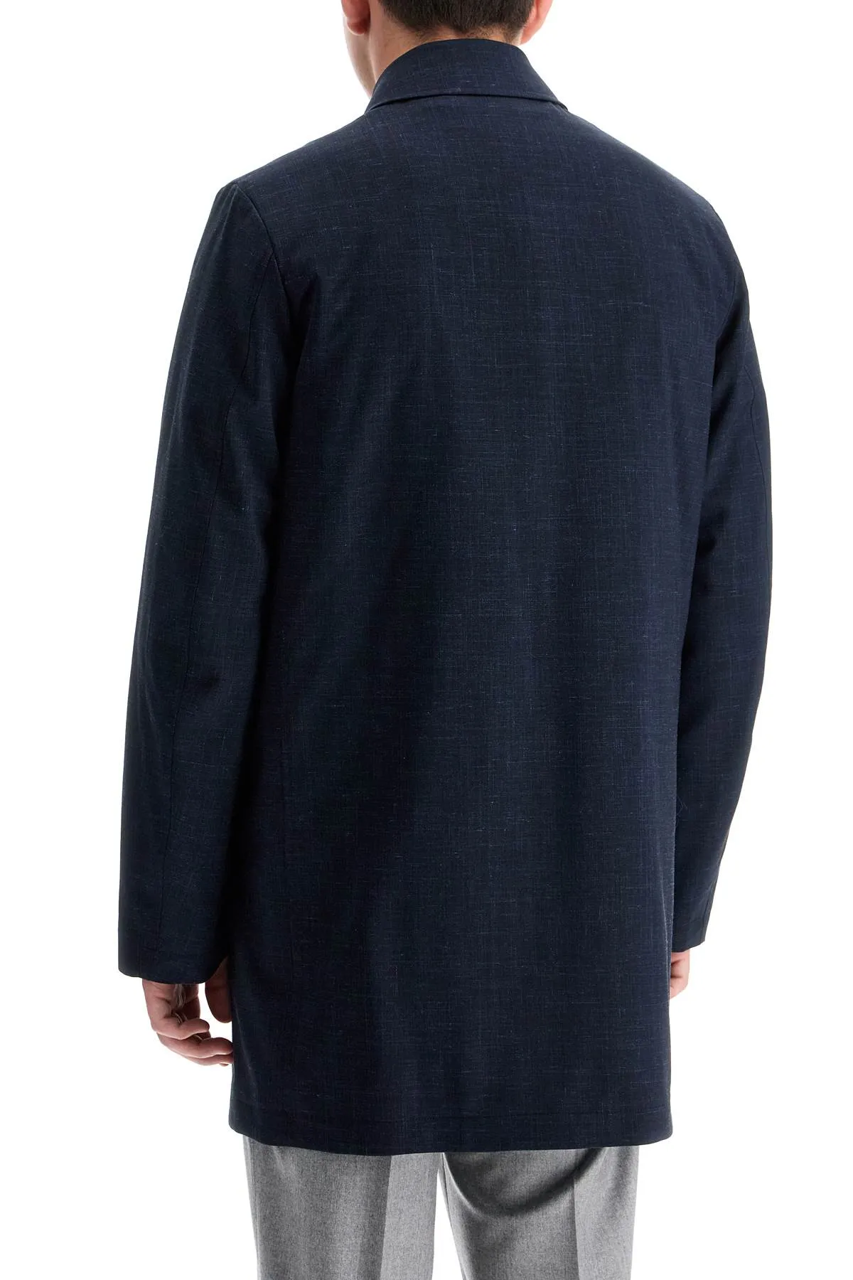 lightweight mac jacket with removable vest M1R 626U N02389 VERY DARK NAVY