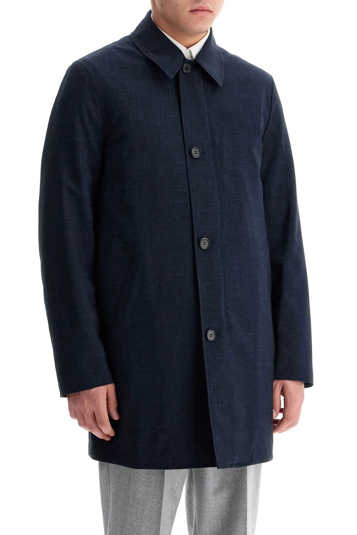 lightweight mac jacket with removable vest M1R 626U N02389 VERY DARK NAVY