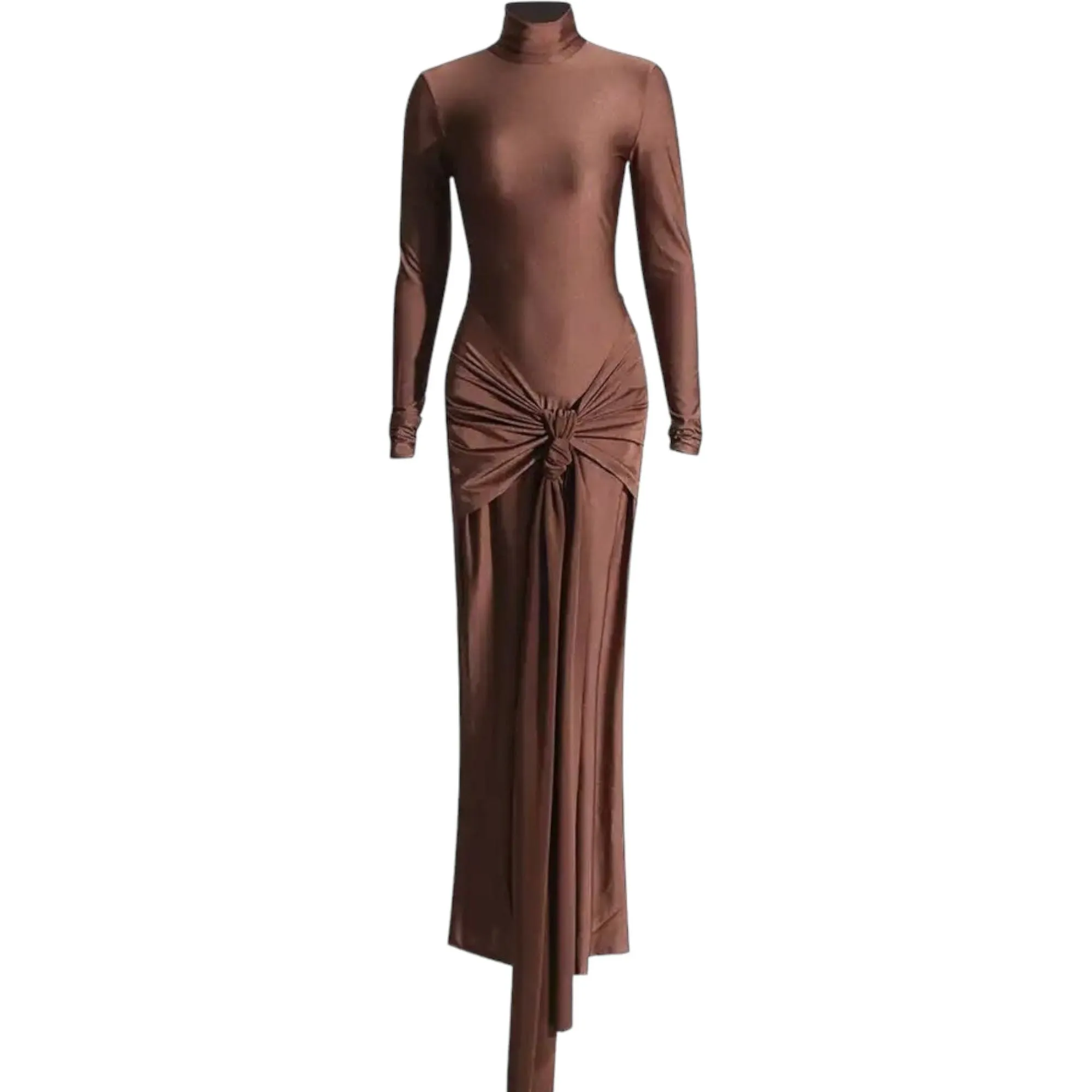 TARSHA Tan Maxi Dress