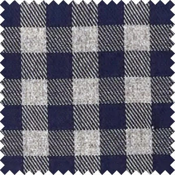 'Walden' Navy and Grey Check Long Sleeve Beyond Non-Iron® Cotton Sport Shirt (Tailored Fit) by Batton
